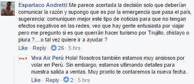 No obstante, se le pidió mejor comunicación a la empresa. (Foto: Captura Facebook)