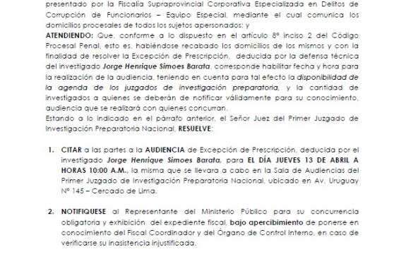 Jorge Barata busca la prescripción en el caso de Odebrecht
