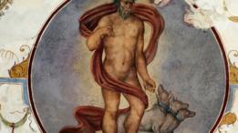 Estre fresco en el palacio Ducal de Castiglione del Lago muestra a Heracles con el perro de tres cabezas, Cerbero o Can Cerbero. (Foto: De Agostini/ Getty Images)