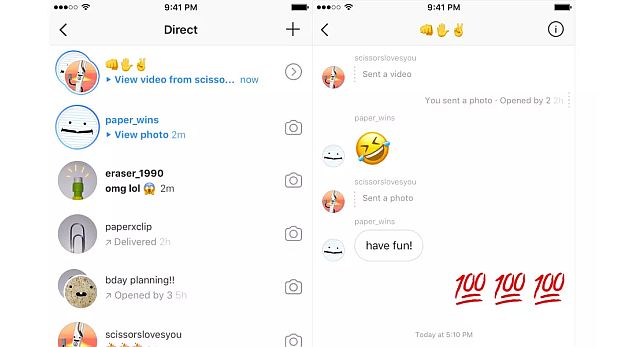 En abril Facebook volvió a copiar una función de Snapchat y logró que en Instagram se puedan enviar mensajes de video que se eliminan después de cierto periodo de tiempo. (Foto: Facebook - Instagram)
