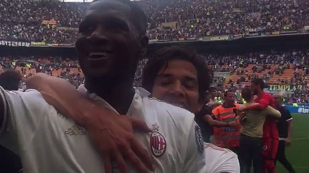 Facebook: la alegría del Milan tras empatar el cásico en el minuto final