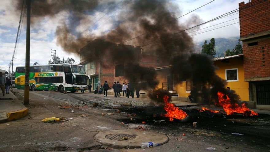 Áncash: movilizaciones en Carhuaz bloquearon principales vías | El ... - El Comercio