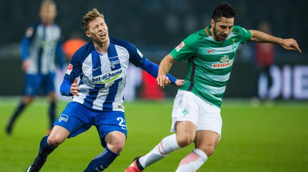 Werder Bremen vs. Hertha Berlin EN VIVO con Claudio Pizarro por la Bundesliga
