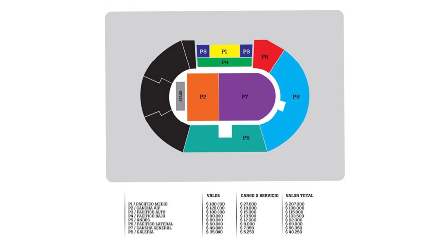 Precios para Bruno Mars en Chile. (Foto: Difusión/ Artes)