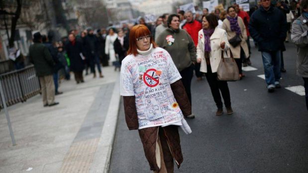 FOTOS: trabajadores en España marchan en contra las medidas de austeridad y privatización
