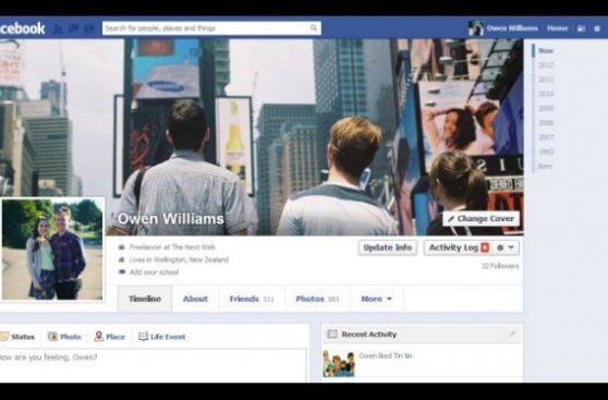 Tu perfil de Facebook cambiará y volverá a ser de una sola columna
