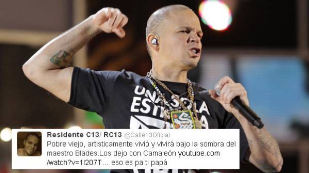 Residente de Calle 13 llama "pobre viejo" a Willie Colón por frases contra Hugo Chávez