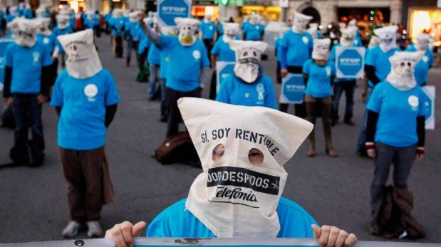 FOTOS: Las singulares protestas en España contra escándalos de corrupción y recortes de dinero