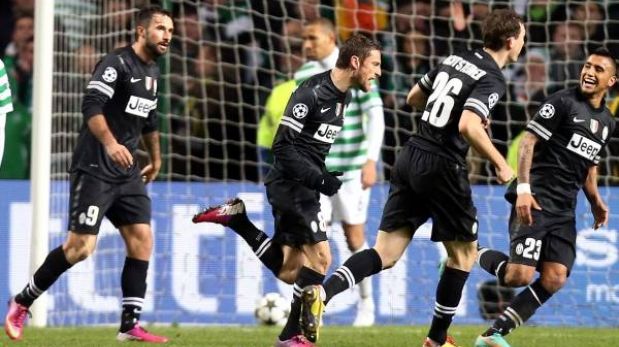 Juventus goleó 3-0 al Celtic en su debut en octavos de la Champions League
