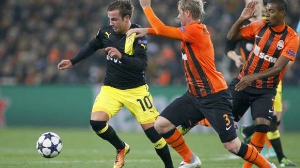 Borussia Dortmund obtuvo un 2-2 ante Shakhtar Donetsk en Ucrania