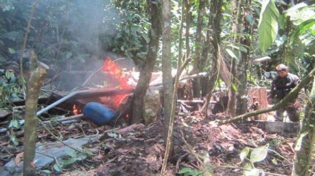 Huánuco: policía destruyó laboratorio de pasta básica de cocaína