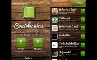 Una aplicación para localizar las mejores cebicherías en Lima