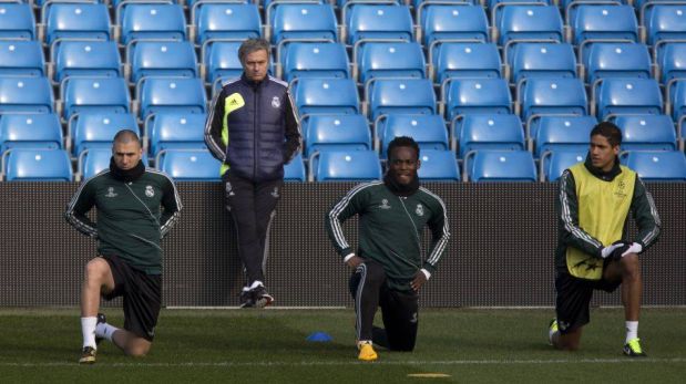 FOTOS: Real Madrid entrenó en el estadio del Manchester ...