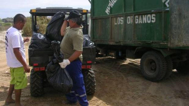 Más de 14 toneladas de basura se recogieron en las playas que van de Tumbes a Tacna