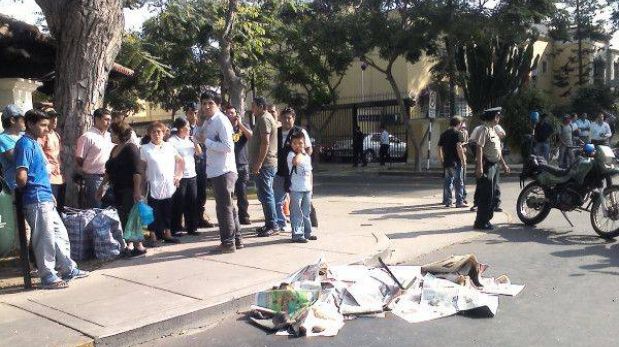 Auto se despista y mata a un peatón en la avenida Javier Prado