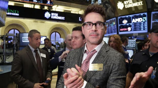 FOTOS: Iron Man visitó la bolsa de valores de Nueva York
