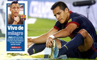 Alexis Sánchez sufrió "brutal" accidente automovilístico, según diario español