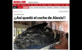 FOTO: así quedó el auto de Alexis Sánchez luego de su “brutal” accidente