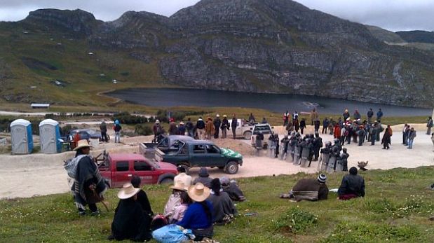 Cajamarca: manifestantes anti Conga llegan a la laguna El Perol