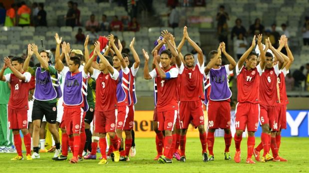 FOTOS: el festejo de Tahití, la selección que perdió 6-1 en su debut en la Copa Confederaciones