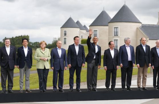 FOTOS: así se gestó la foto oficial del G8 y otras imágenes de la cita de líderes mundiales