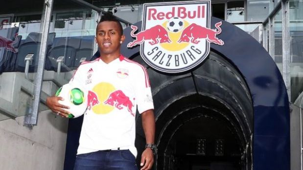 'La magia' en Austria: Yordy Reyna fue presentado en el Red Bull Salzburg 