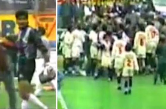 VIDEO: el ‘Viejo’ Balerio enfrió la bronca del ‘U’-Cristal de 1996