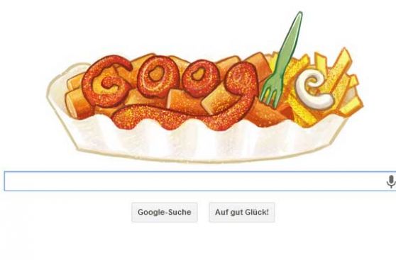 Una 'salchipapa' es el último 'Doodle' de Google en Alemania
