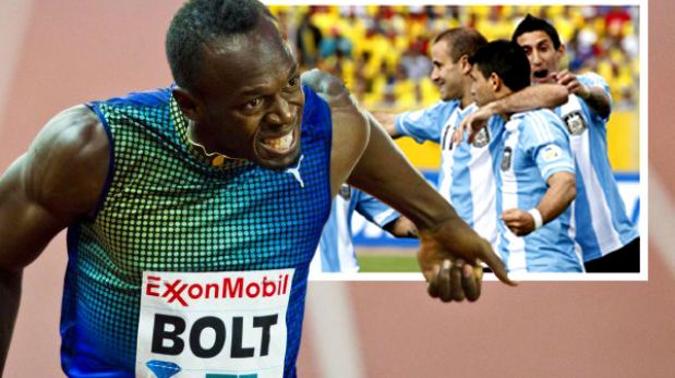 Usain Bolt quiere que Argentina gane el próximo Mundial de fútbol
