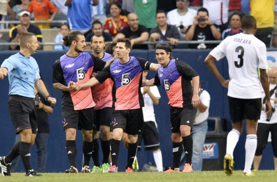 FOTOS: Messi ganó 9-6 en Chicago con menos público de lo esperado