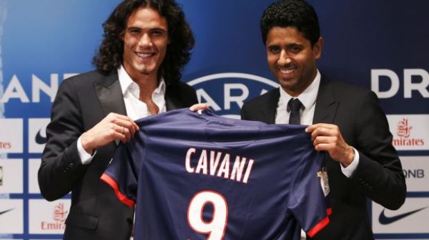 Cavani fue presentado en PSG: “Podemos ganar la Champions League”