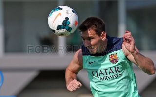 FOTOS: Lionel Messi acaparó la atención en el primer entrenamiento doble del FC Barcelona