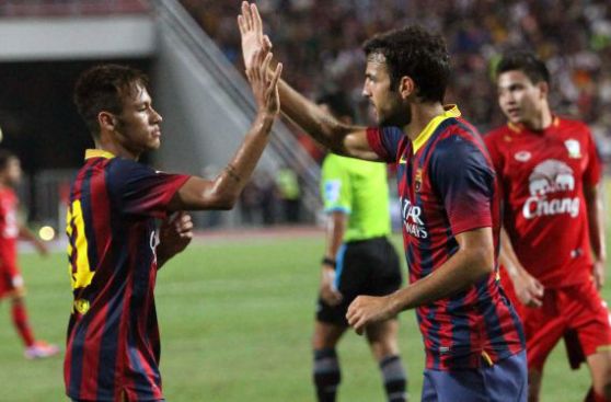 Barcelona goleó 7-1 a Tailandia con dos de Lionel Messi y tres de Pedro