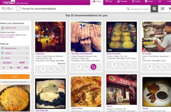 El portal de EE.UU capaz de recomendar el restaurante perfecto para cada usuario