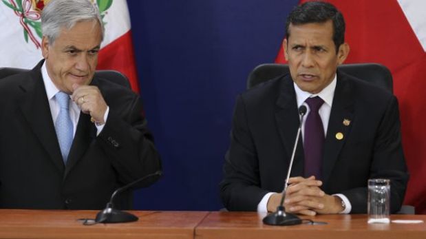Presidente Humala dialogó con Piñera sobre próximo fallo de La Haya