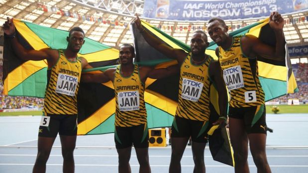 FOTOS: el impecable triunfo de Usain Bolt y su festejo tras ganar tercer oro en el Mundial de Atletismo