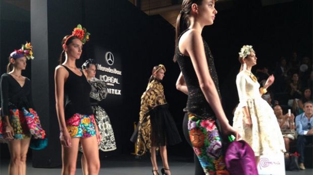 Diseñadoras peruanas exhibieron polleras en la Semana de la Moda de Madrid 