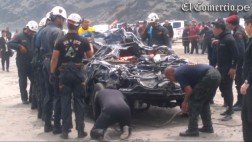 VIDEO: el rescate del cuerpo del empresario que se desbarrancó en Santa Rosa
