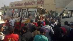 Santa Anita: ocho heridos dejó violento choque entre bus y camión