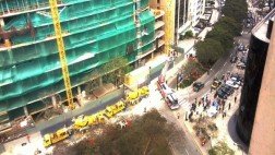 San Isidro: dos obreros resultaron heridos tras derrumbe en edificio