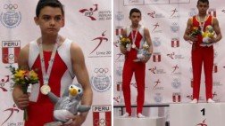 Gimnasta peruano Luis Pizarro logró medalla de plata
