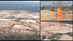 Policía destruyó cinco campamentos de minería ilegal en Tambopata