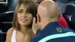 El “cariñoso gesto” del asistente del Barcelona a la novia de Messi