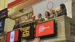 Humala cerró la sesión en Wall Street con el tradicional campanazo