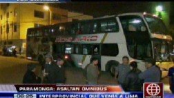 Barranca: bus interprovincial fue desvalijado por delincuentes en plena carretera