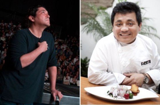 Gastón Acurio y Héctor Solís en congreso mundial de chefs