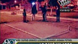 Los Olivos: hay responsabilidad compartida en caso de niño al que le cayó un arco de fútbol