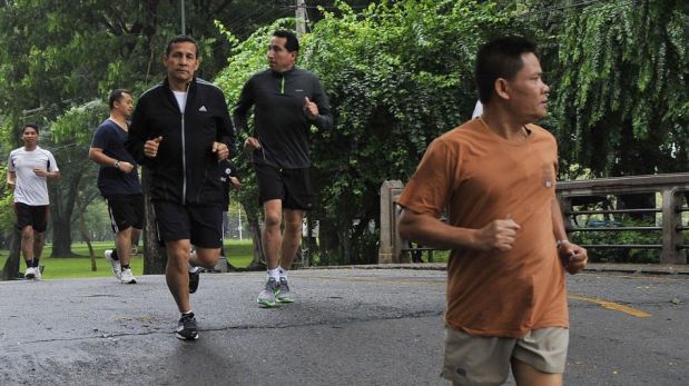 FOTOS: Ollanta Humala corrió por las calles de Bangkok en su primer día de visita oficial