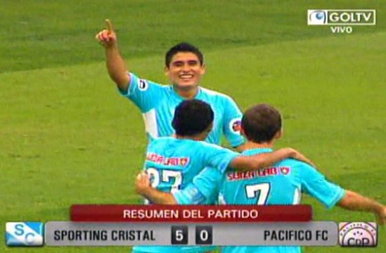 Cristal aplastó 5-0 al Pacífico FC con ‘hat-trick’ de Írven Ávila