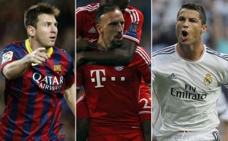 Lionel Messi, Cristiano Ronaldo y Ribéry encabezan lista para el Balón de Oro 2013
